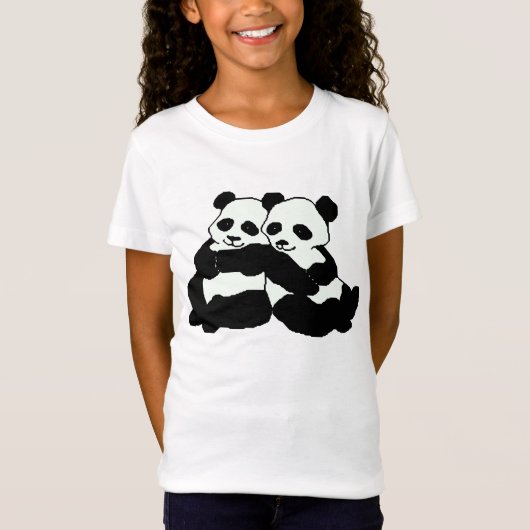 Twin Panda Beren Girl's Bella Shirt (Voorkant)
