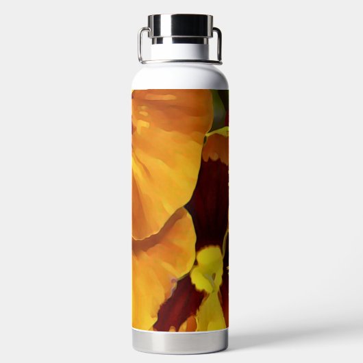 Twin Pansy Waterfles (Achterkant)