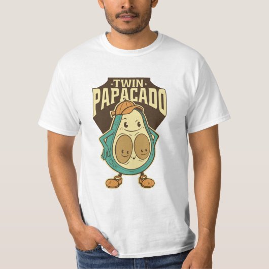 Twin Papacado Avocado Vader T-shirt (Voorkant)