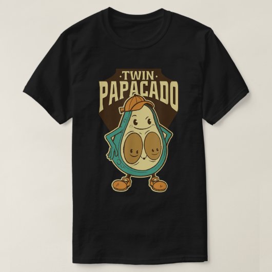 Twin Papacado Fathers Day T-shirt (Design voorkant)