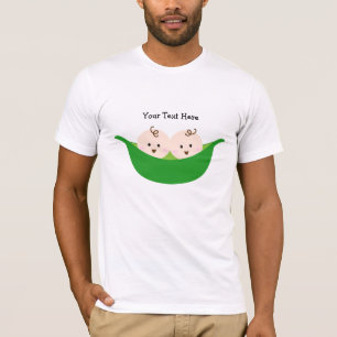 Twin Pea Pods (aanpasbaar) T-shirt