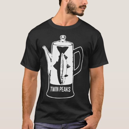 TWIN PEAKS FISH PERCOLATOR Premium Cotton pete kit T-shirt (Voorkant)