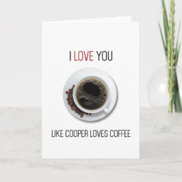 Twin Peaks koffie Valentijnsdag kaart