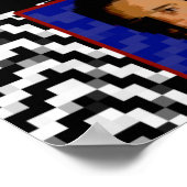 Twin Peaks Retro Video Game Poster - Black Lodge (Hoek)