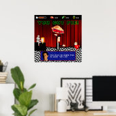 Twin Peaks Retro Video Game Poster - Black Lodge (Thuiskantoor)