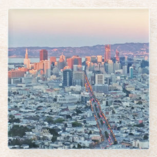 Twin Peaks San Fransisco Glazen Onderzetter