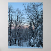 Twin Peaks Snowy Moon Poster (Voorkant)