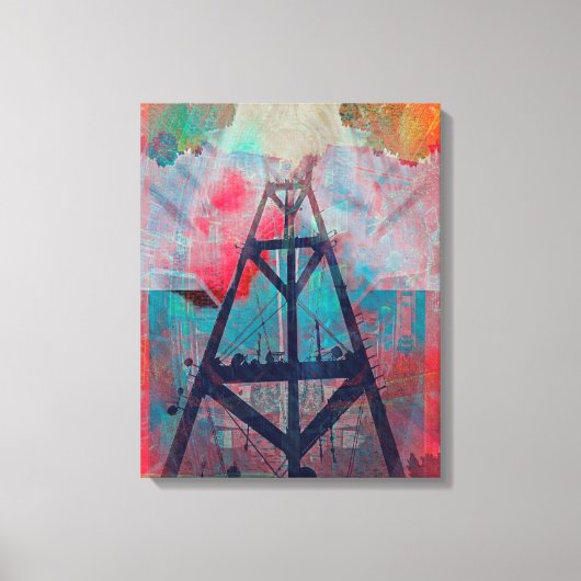 Twin Peaks Sutro Overload San Francisco Canvas Afdruk (Voorkant)