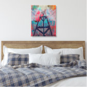 Twin Peaks Sutro Overload San Francisco Canvas Afdruk (Insitu (Slaapkamer))