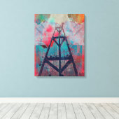 Twin Peaks Sutro Overload San Francisco Canvas Afdruk (Insitu (Houten vloer))