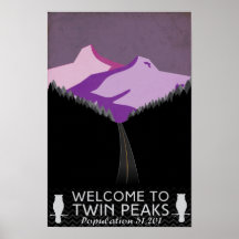Twin Peaks Travel Poster