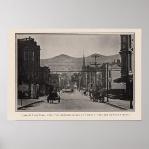 Twin Peaks van het voorgestelde vierkant, 23rd & H Poster