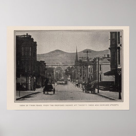 Twin Peaks van het voorgestelde vierkant, 23rd & H Poster (Voorkant)
