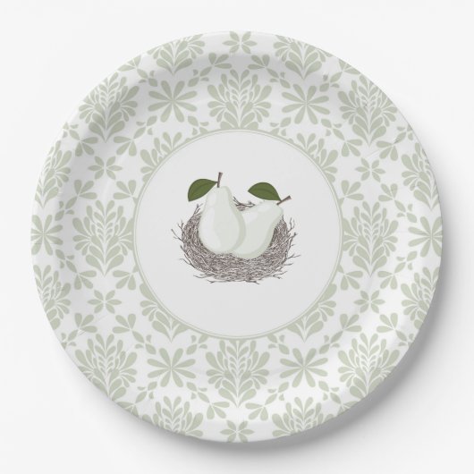 Twin Pear in Nest Paper Bord (Voorkant)