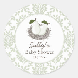 Twin Pear Nest Sticker