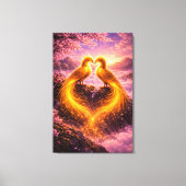 Twin Phoenixes of Eternal Light Canvas Afdruk (Voorkant)