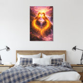 Twin Phoenixes of Eternal Light Canvas Afdruk (Insitu (Slaapkamer))