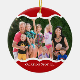 Twin Photo Red-keramiek Keramisch Ornament