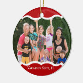 Twin Photo Red-keramiek Keramisch Ornament (Links)