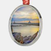 Twin Pier Morning Metalen Ornament (Links)