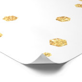 Twin Pink en Gold Pumpkin-welkomstteken Poster (Hoek)