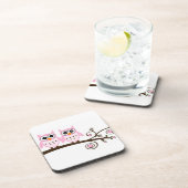 Twin Pink Ownership on Brown Branch Onderzetter (Rechterzijde)