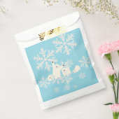 Twin Polar Beren Baby shower Bedankzakje (Gezegeld)