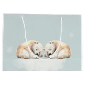 Twin Polar Beren Dubbele Snuggles Groot Cadeauzakje (Achterkant)