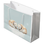 Twin Polar Beren Dubbele Snuggles Groot Cadeauzakje (Voorkant Gekanteld)