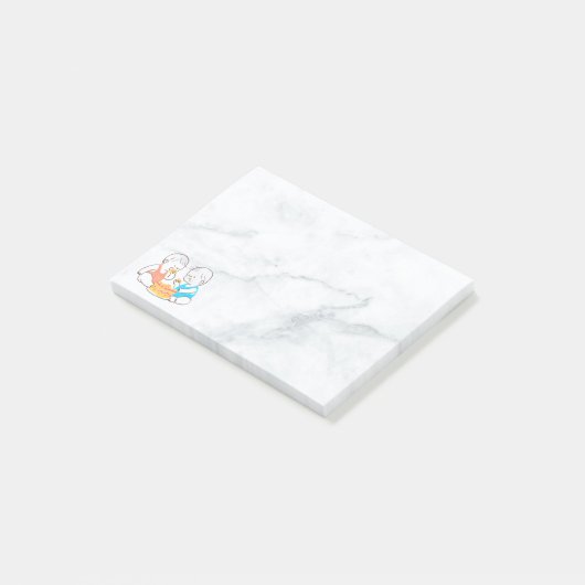 Twin Post schrijft het Post-it® Notes (Schuin)