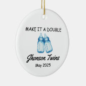 Twin Pregnancy Announcement Ornament (Rechts)