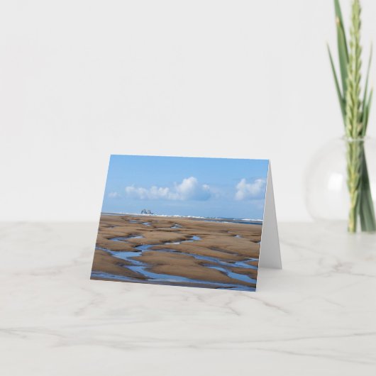 Twin Rocks Low Tide Notecard Kaart (Voorkant)