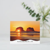 Twin Rocks Sunset Briefkaart (Staand voorkant)