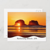 Twin Rocks Sunset Briefkaart (Voorkant / Achterkant)