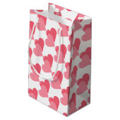Twin roze harten klein cadeauzakje (Achterkant Gekanteld)