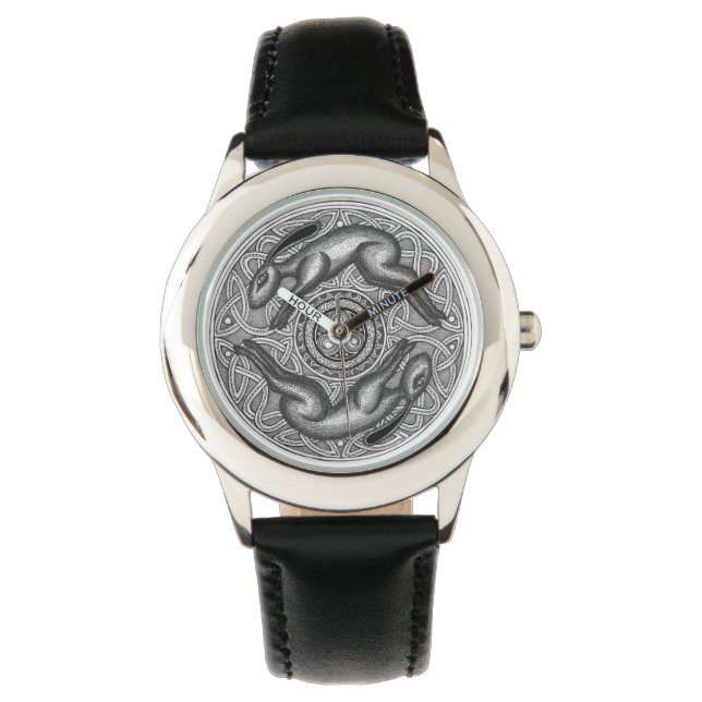 Twin Running Hazen Tijdstuk Horloge (Voorkant)