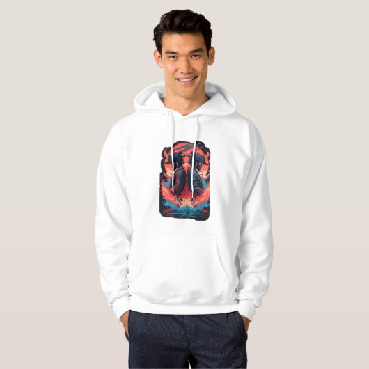 Twin Samurai Hoodie (Voorkant volledig)