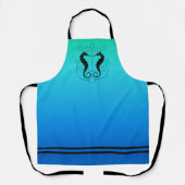 Twin Seapaarden Schort (Voorkant)