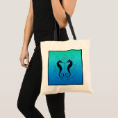Twin Seapaarden Tote Bag (Voorkant (product))