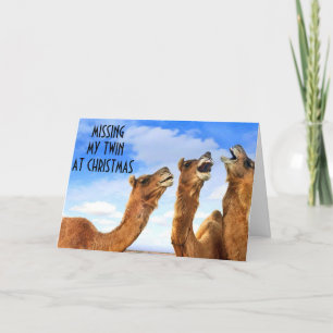 TWIN=SINGING THE BLUES-MISS U TIJDENS DE KERSTDAGE FEESTDAGEN KAART