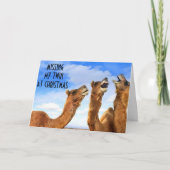 TWIN=SINGING THE BLUES-MISS U TIJDENS DE KERSTDAGE FEESTDAGEN KAART (Voorkant)