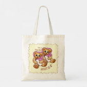 Twin Sister Bears Tote Bag (Achterkant)