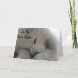 TWIN SISTER BIRTHDAY WISH FROM MY HEART KAART
