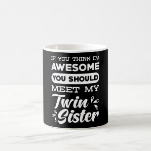 Twin Sister Gift Koffiemok