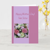Twin Sister Happy Moederdag-kaart Kaart (Gele Bloem)