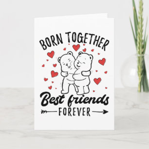 Twin Sister Twins Gift Kaart