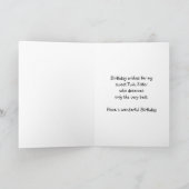 Twin Sister Verjaardag Kaart - Schattige Meisje (Binnen)