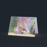 Twin Sister Verjaardagskaart met kleine zeemeermin Kaart<br><div class="desc">Twin Sister Verjaardagskaart met kleine zeemeermin en visvrienden</div>