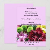 Twin Sisters Birthday Flat Wenskaart (Voorkant / Achterkant)