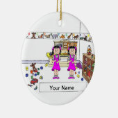 Twin Sisters Keramisch Ornament (Rechts)